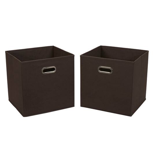 2 Pack Household Essentials 13" Fabric Storage Bins